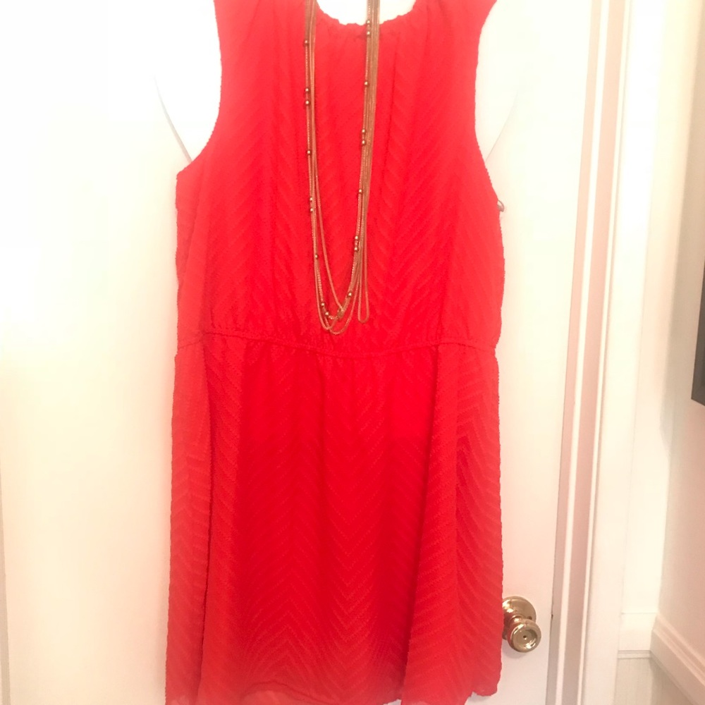 NWT Orange racerback summer dress